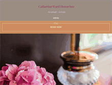 Tablet Screenshot of catherinewardhouseinn.com